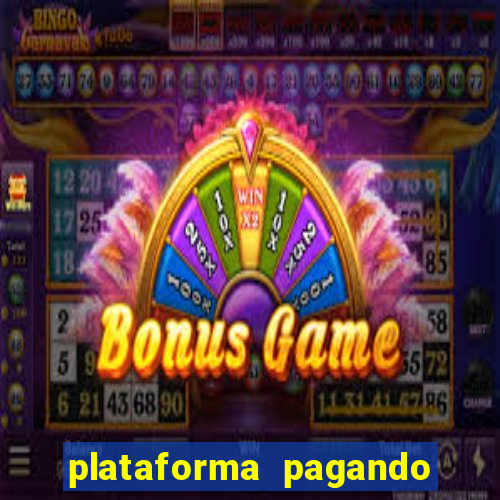 plataforma pagando bem hoje